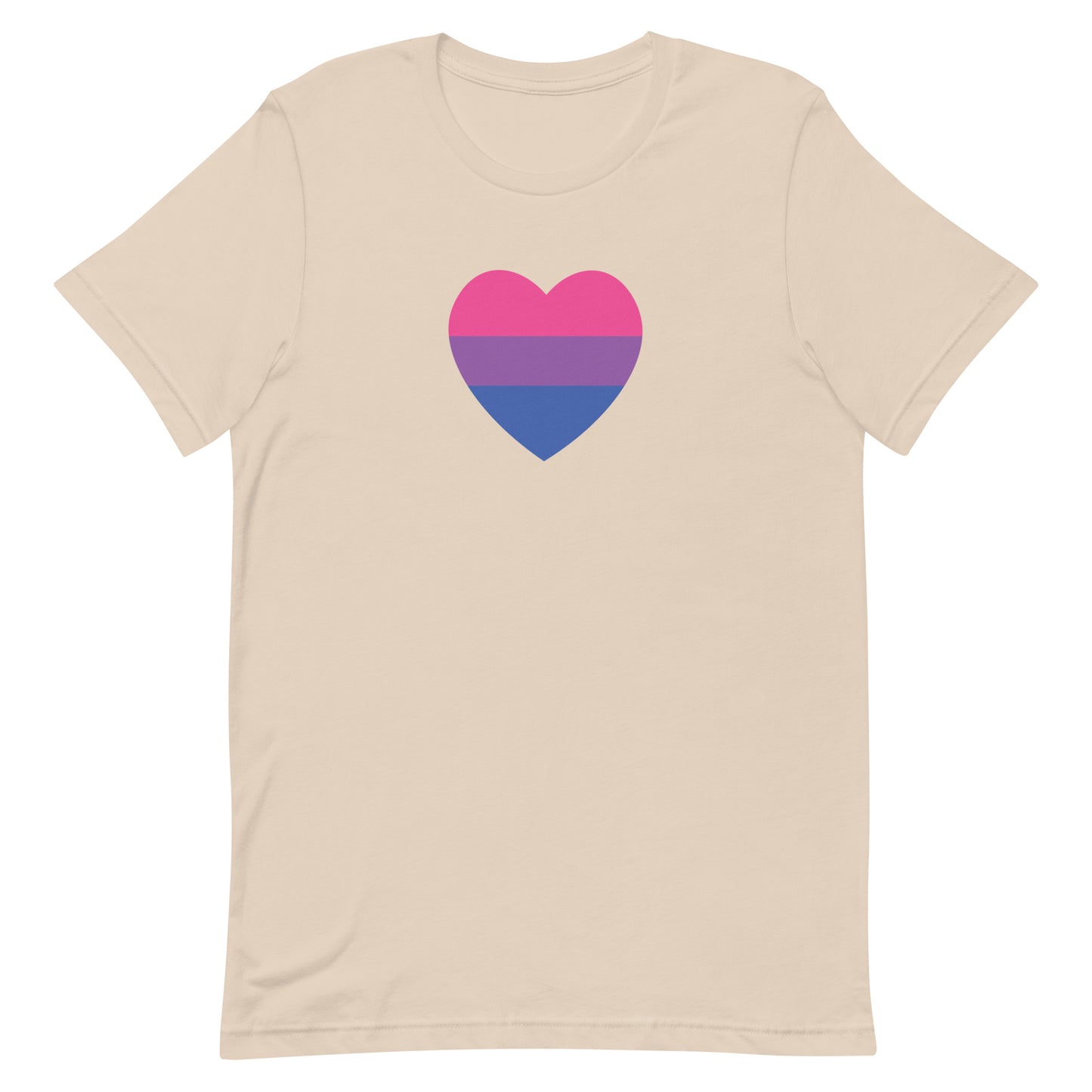 Bisexual Pride Heart Unisex t-shirt