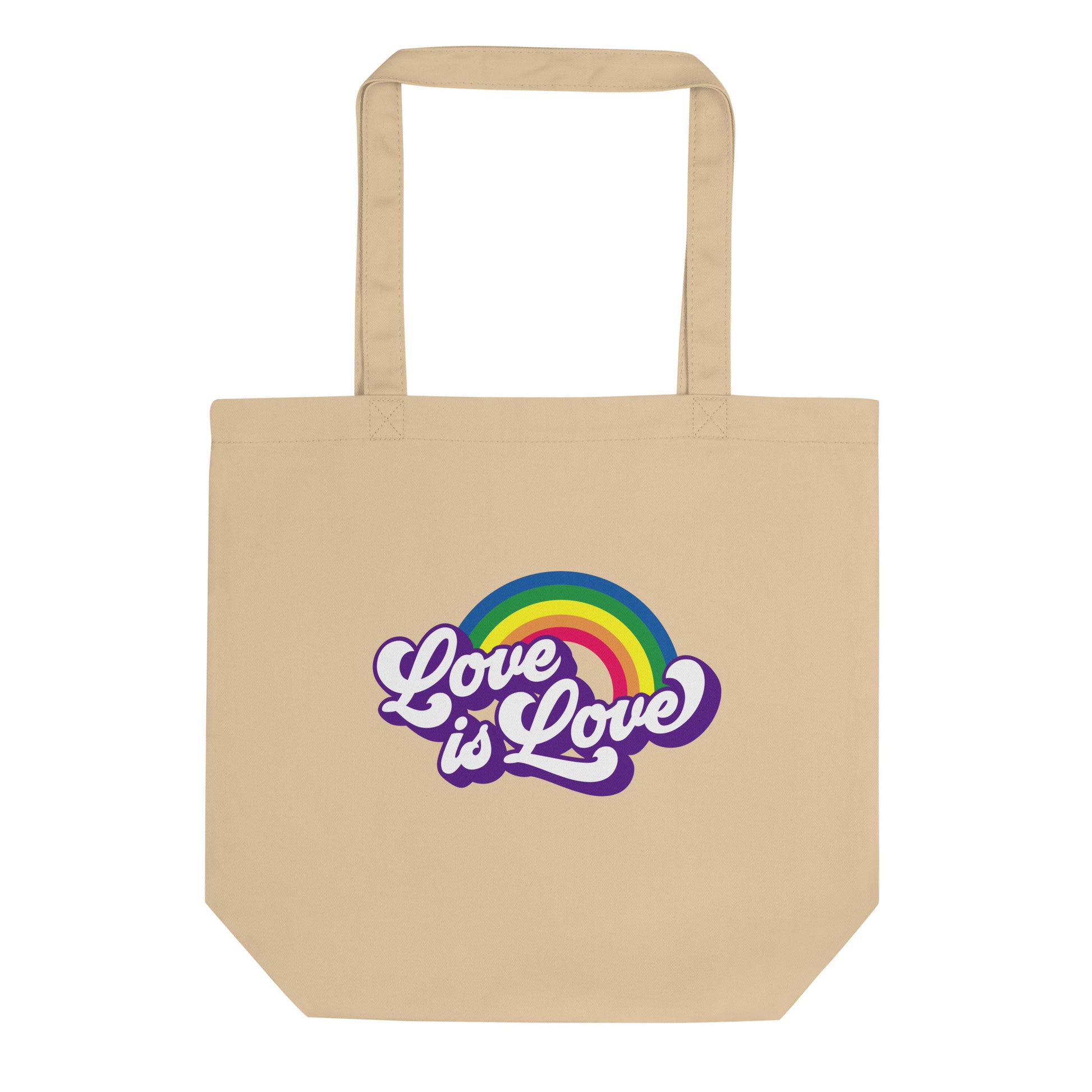 Love is Love Organic Tote Bag - gay pride apparel