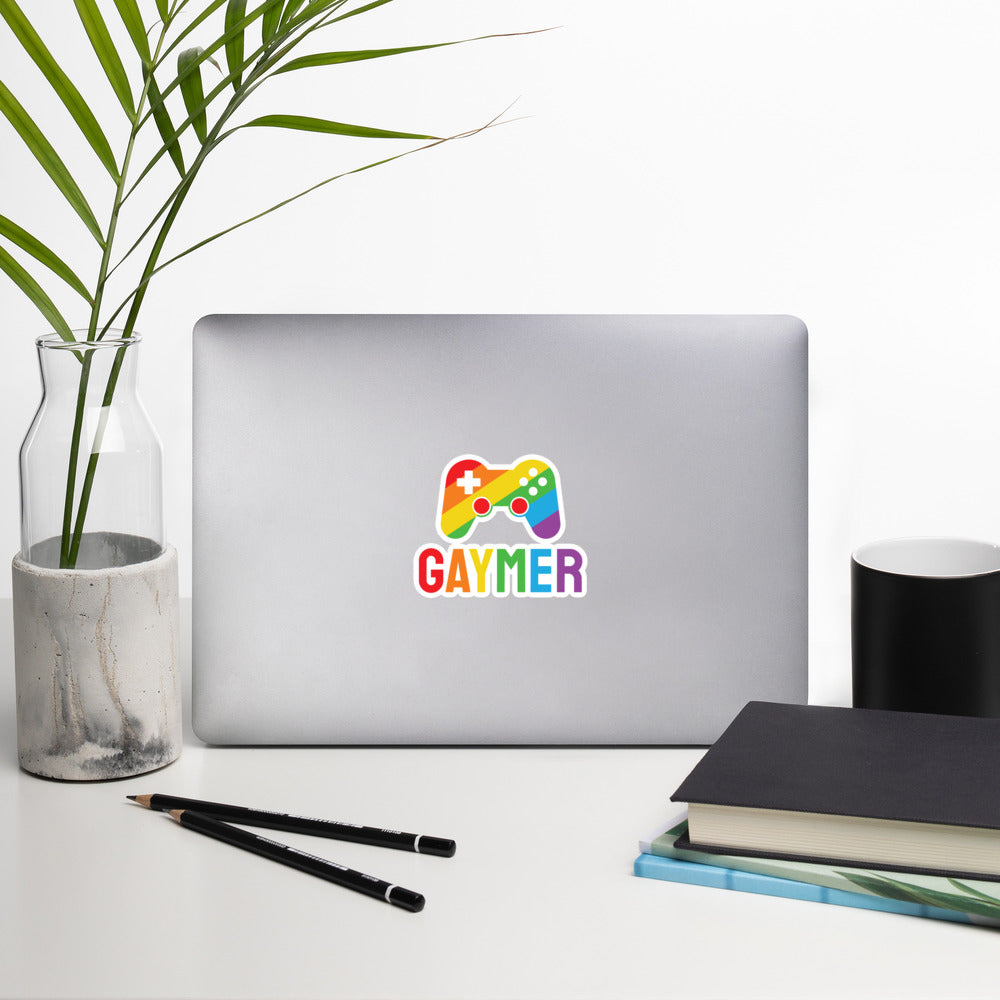 Gaymer Funny Pride Sticker - gay pride apparel