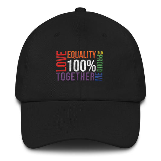 100% Gay Pride Hat