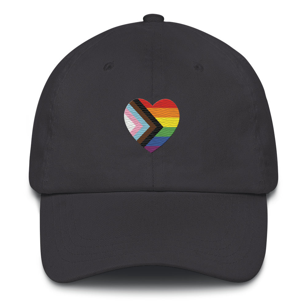 Progressive Pride Heart LGBTQ Pride Hat