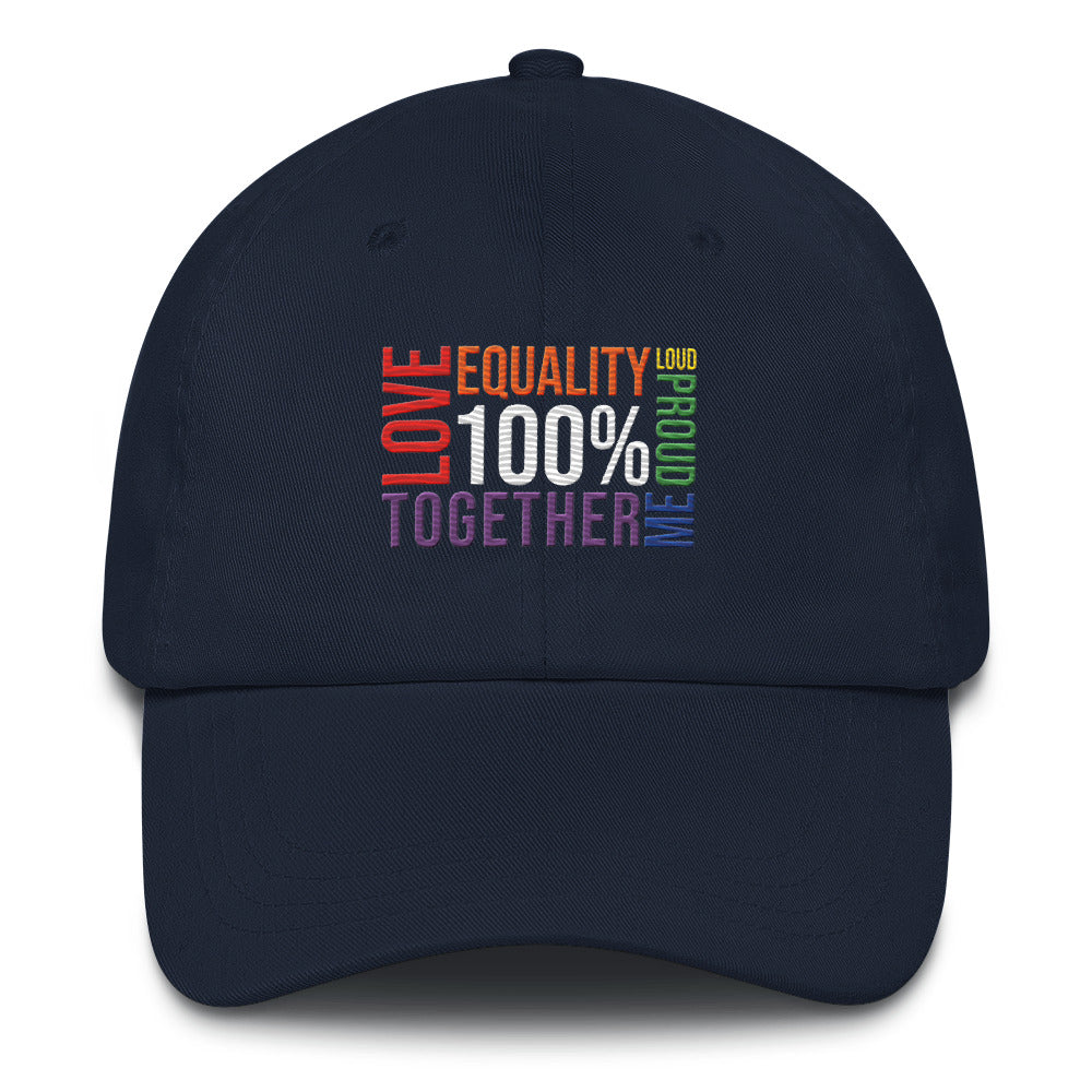 100% Gay Pride Hat