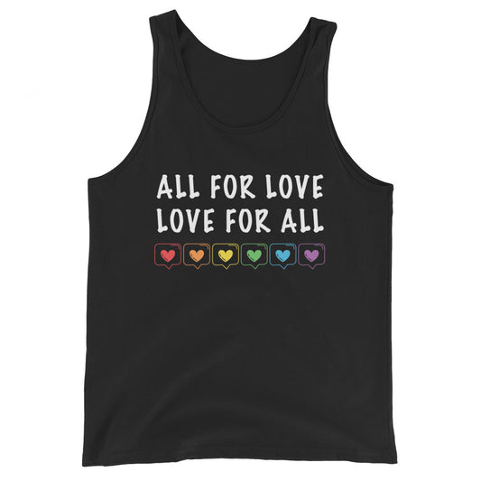 All For Love Love For All LGBTQ Pride Tank Top