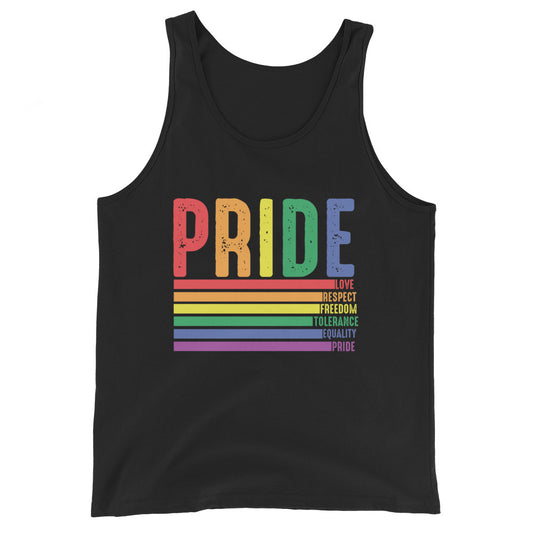 Gay Pride Rainbow Definition Tank Top