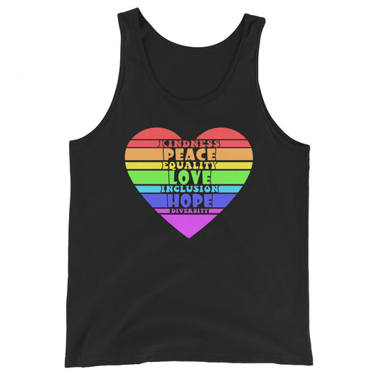 Peace Love Hope LGBTQ Pride Tank Top