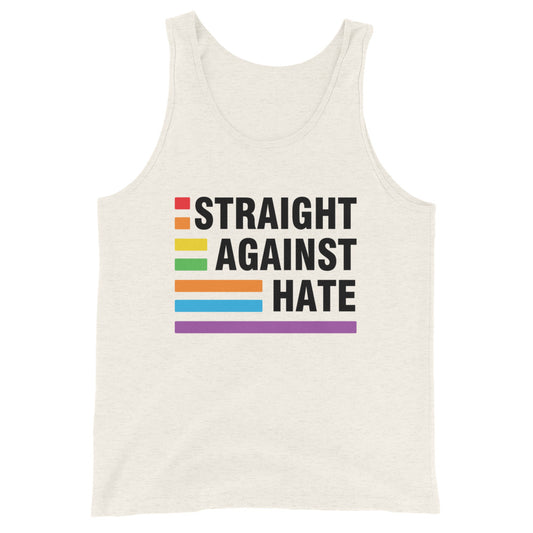 Straight Against Hate Gay Pride Tank Top