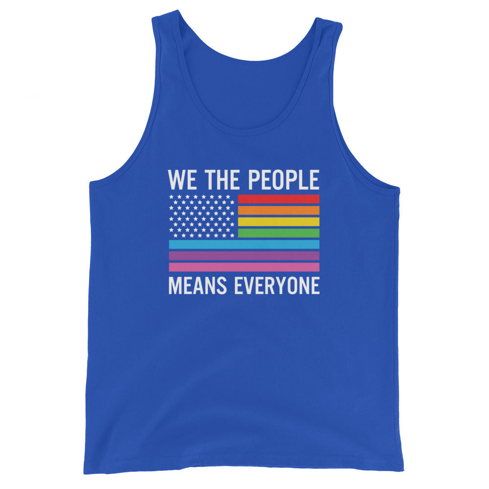 We The People Means Everyone Gay Pride Tank Top