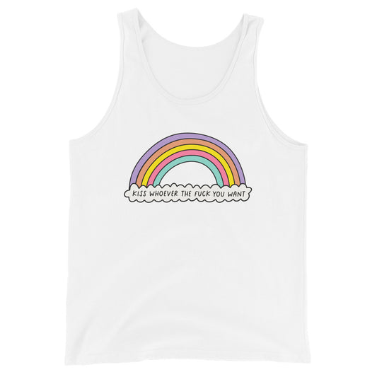 Kiss Whoever The F--k You Want LGBTQ Pride Tank Top