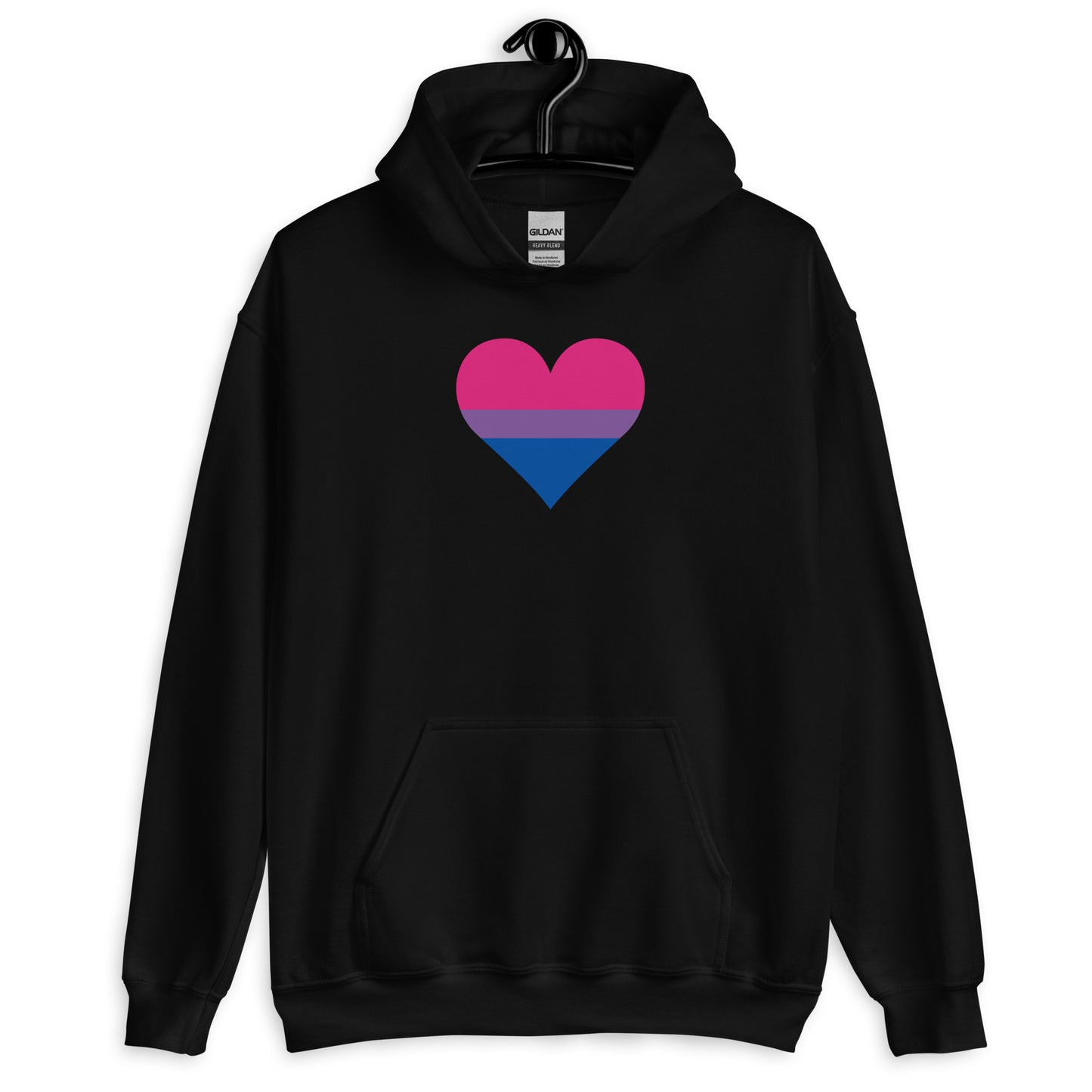 Bisexual Pride Heart Hoodie