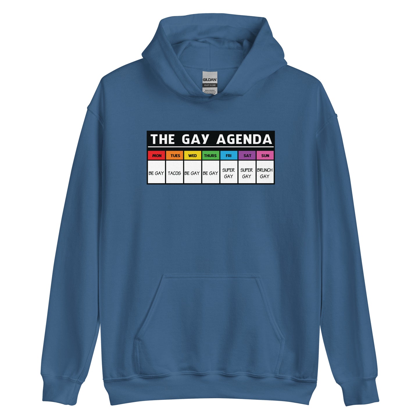 The Gay Agenda Unisex Gay Pride Hoodie