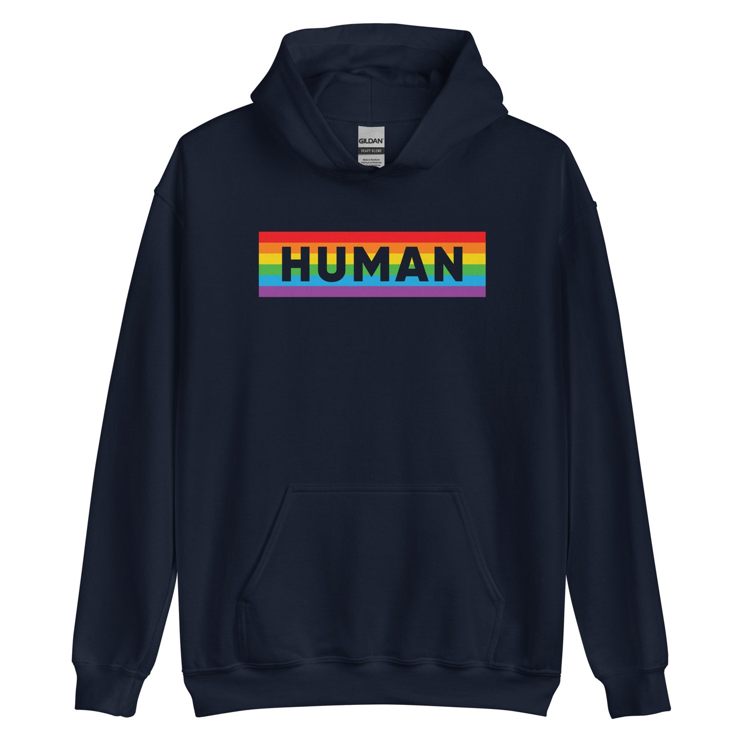 Human Rainbow Flag Gay Pride Unisex Hoodie