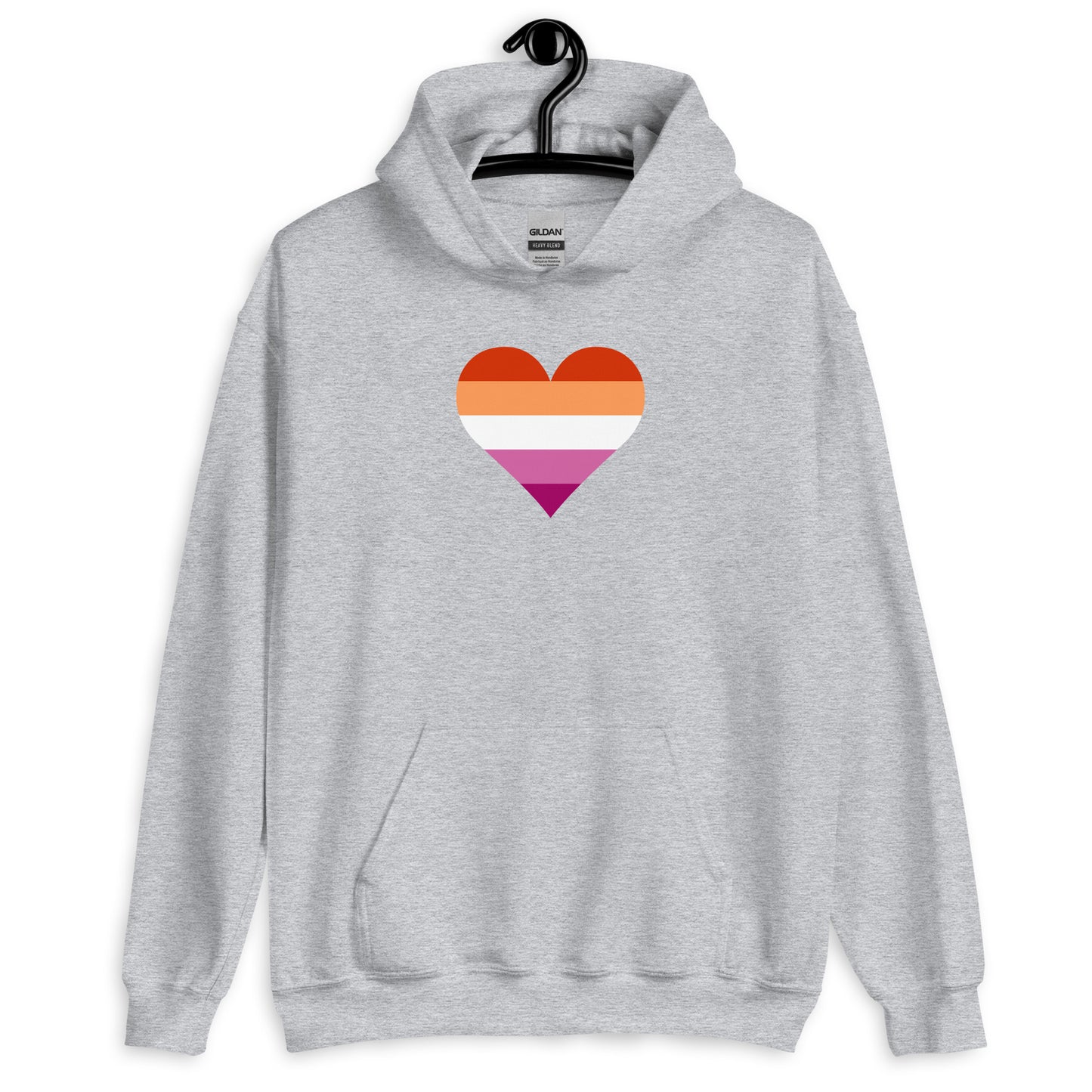 Lesbian Pride Heart Unisex Hoodie
