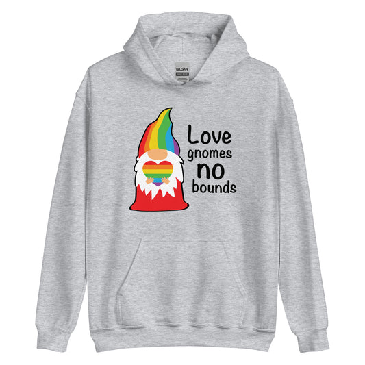 Love Gnomes No Bounds LGBTQ Pride Unisex Hoodie