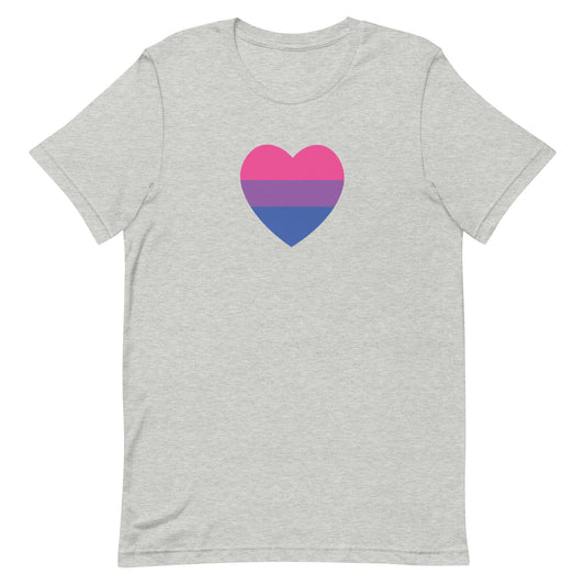 Bisexual Pride Heart Unisex t-shirt