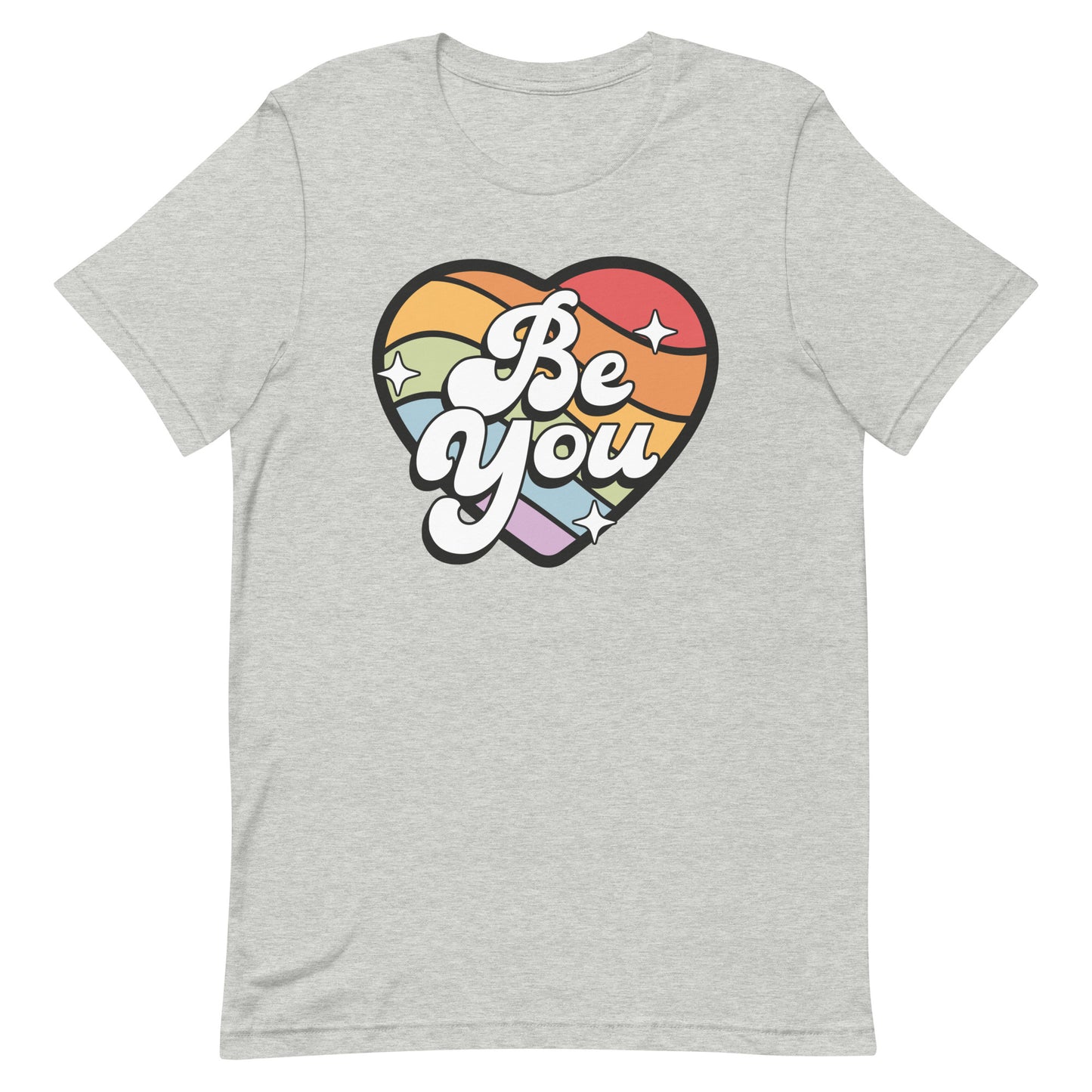 Be You Pride Heart Gay Pride Unisex t-shirt