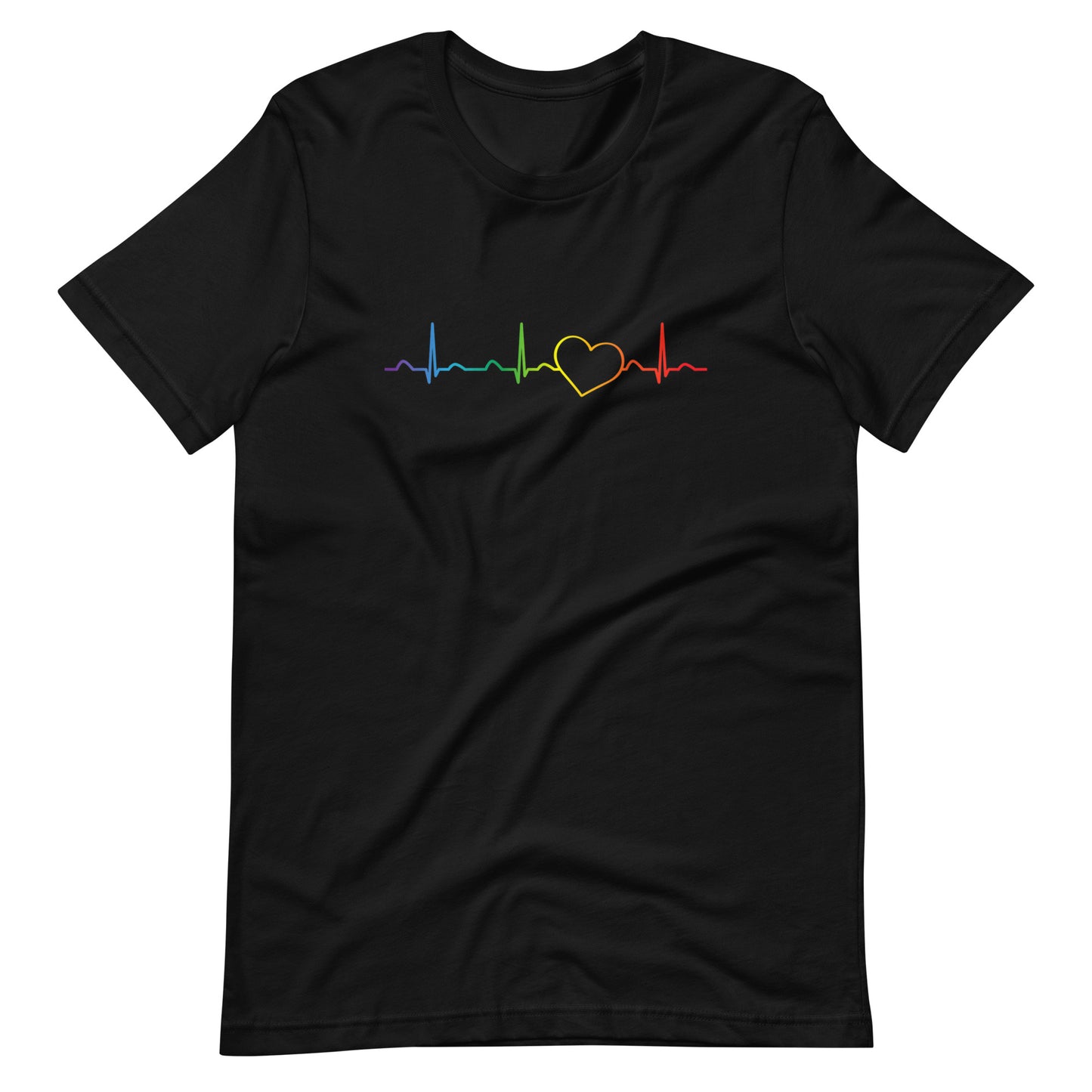 Gay Pride Love is Love Life Line T-Shirt - gay pride apparel