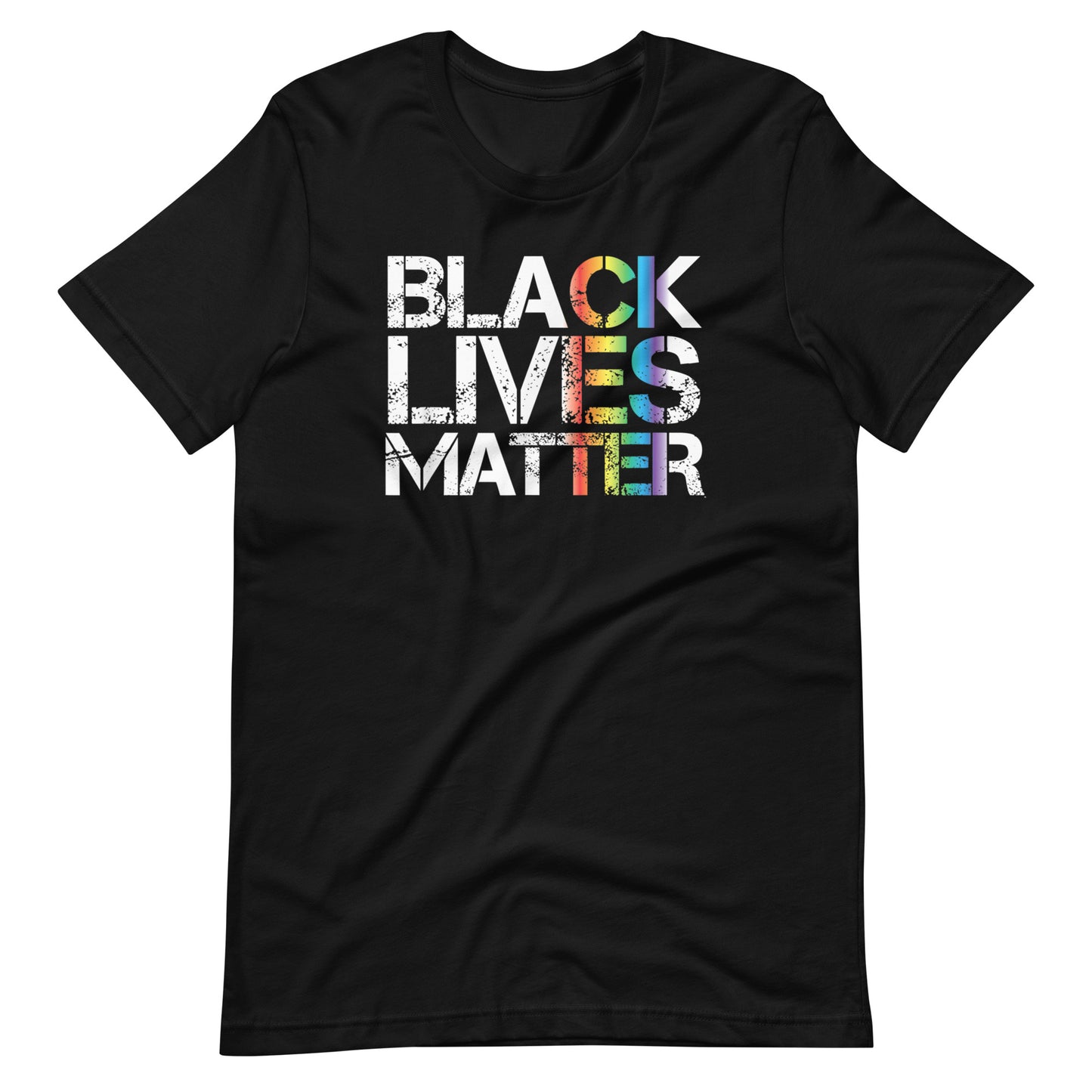 Black Lives Matter Gay Pride T-Shirt - gay pride apparel