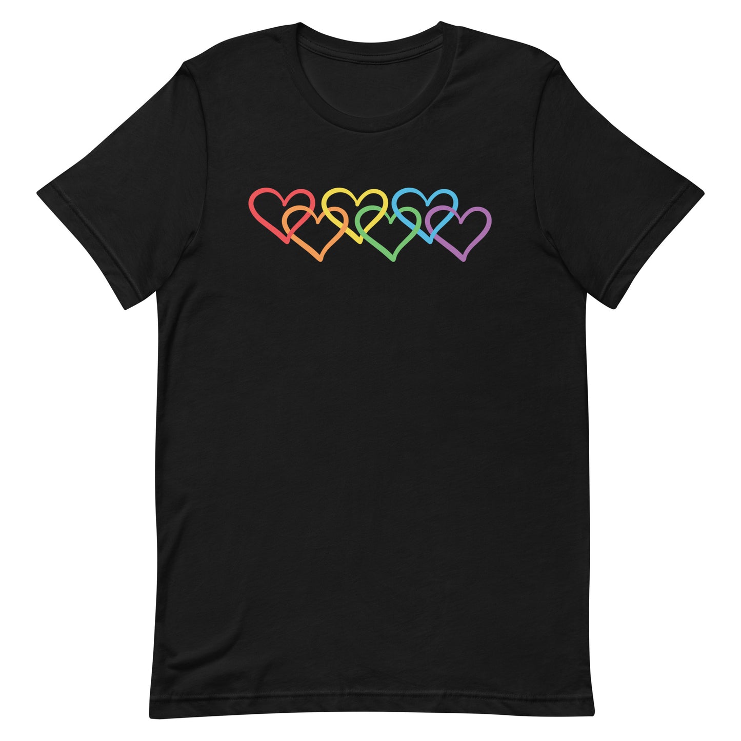 LGBTQ Pride Hearts Unisex t-shirt