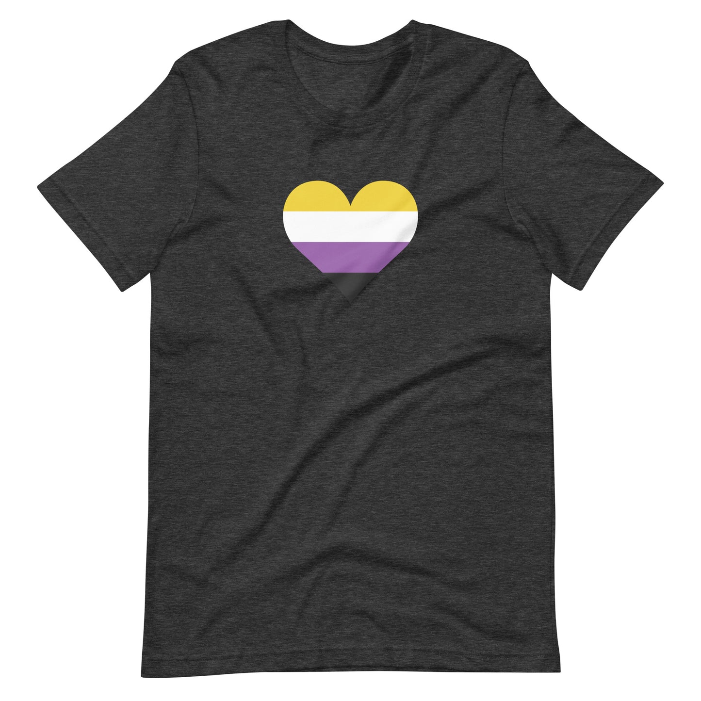 Non Binary Pride Heart T-Shirt