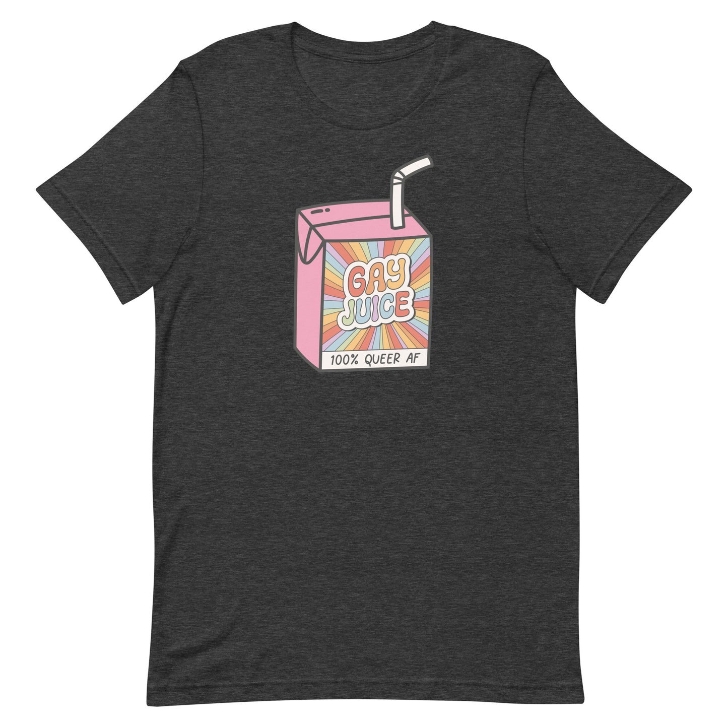 Gay Juice 100% Queer AF Gay Pride Unisex t-shirt