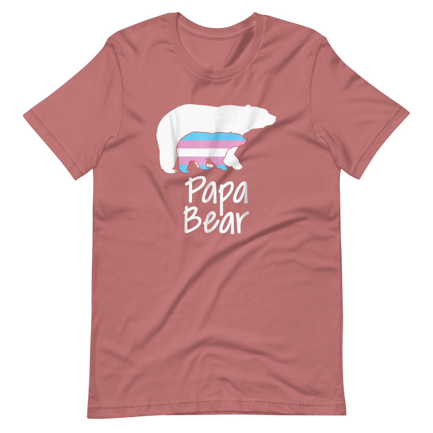 Papa Bear Transgender Unisex T-Shirt - gay pride apparel