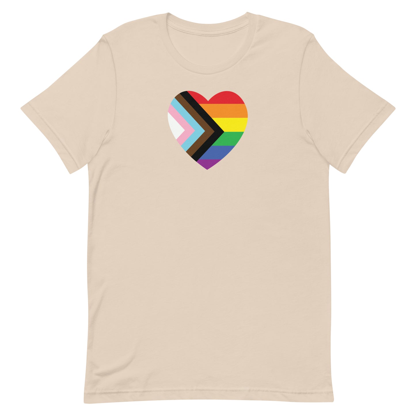 Progressive Flag Pride Heart Unisex T-shirt