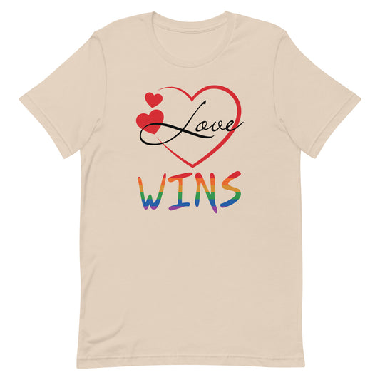 Love Wins Gay Pride Unisex t-shirt