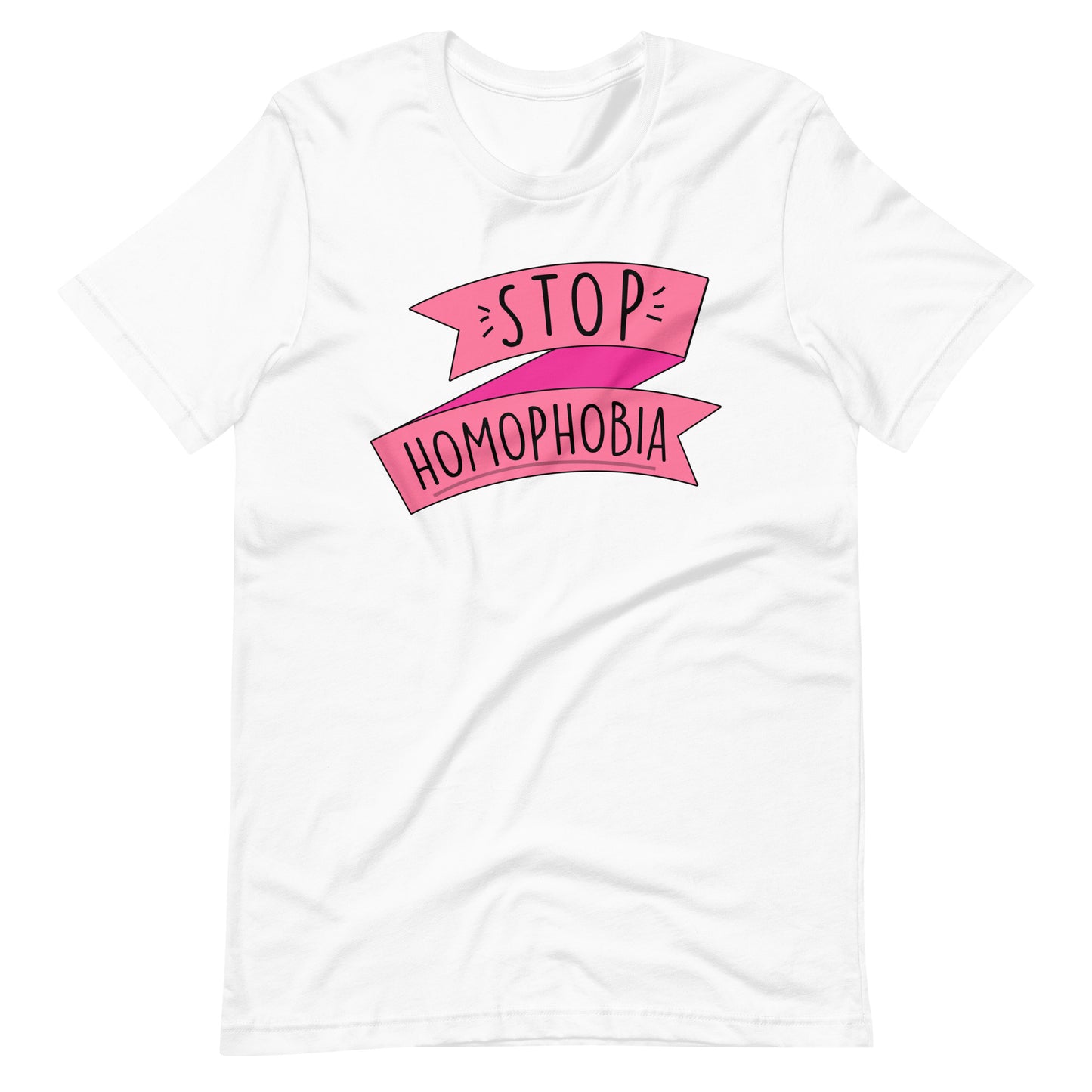 Stop Homophobia Unisex Gay Pride T-Shirt - gay pride apparel