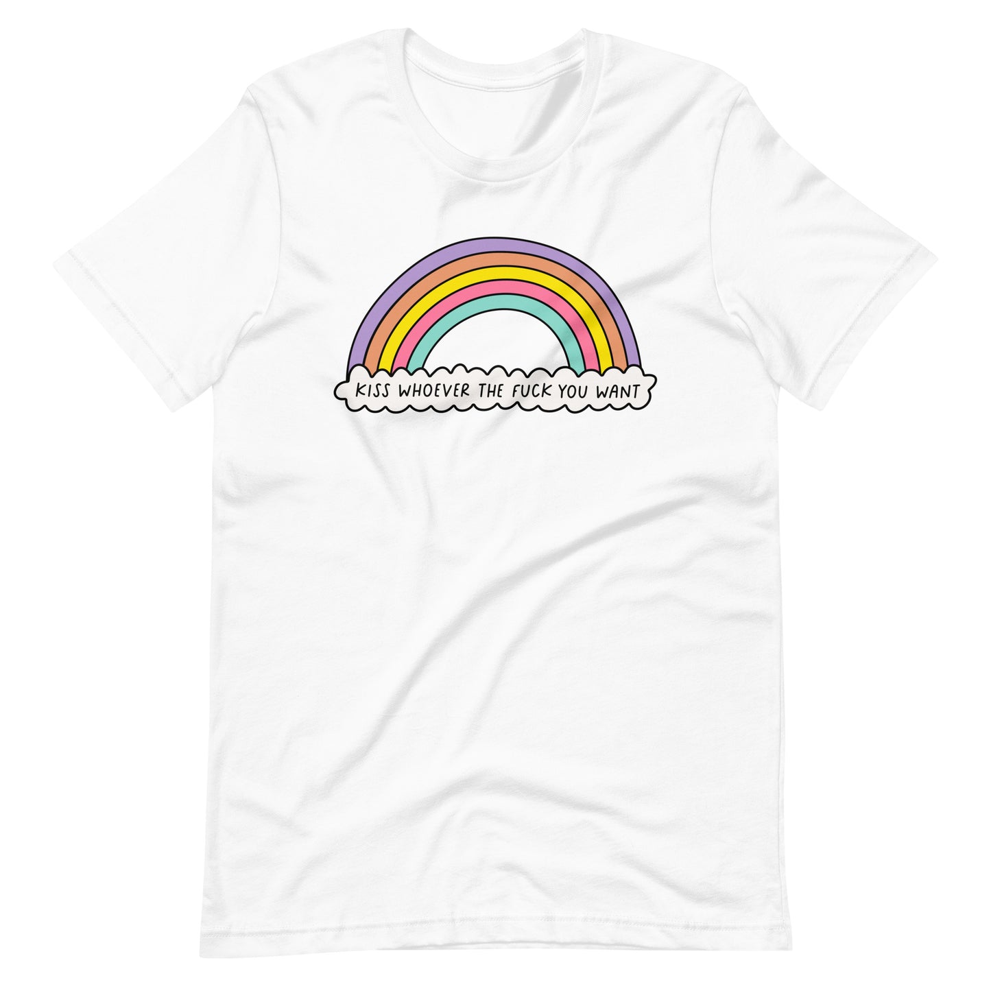 Kiss Whoever Unisex Gay Pride T-Shirt - gay pride apparel