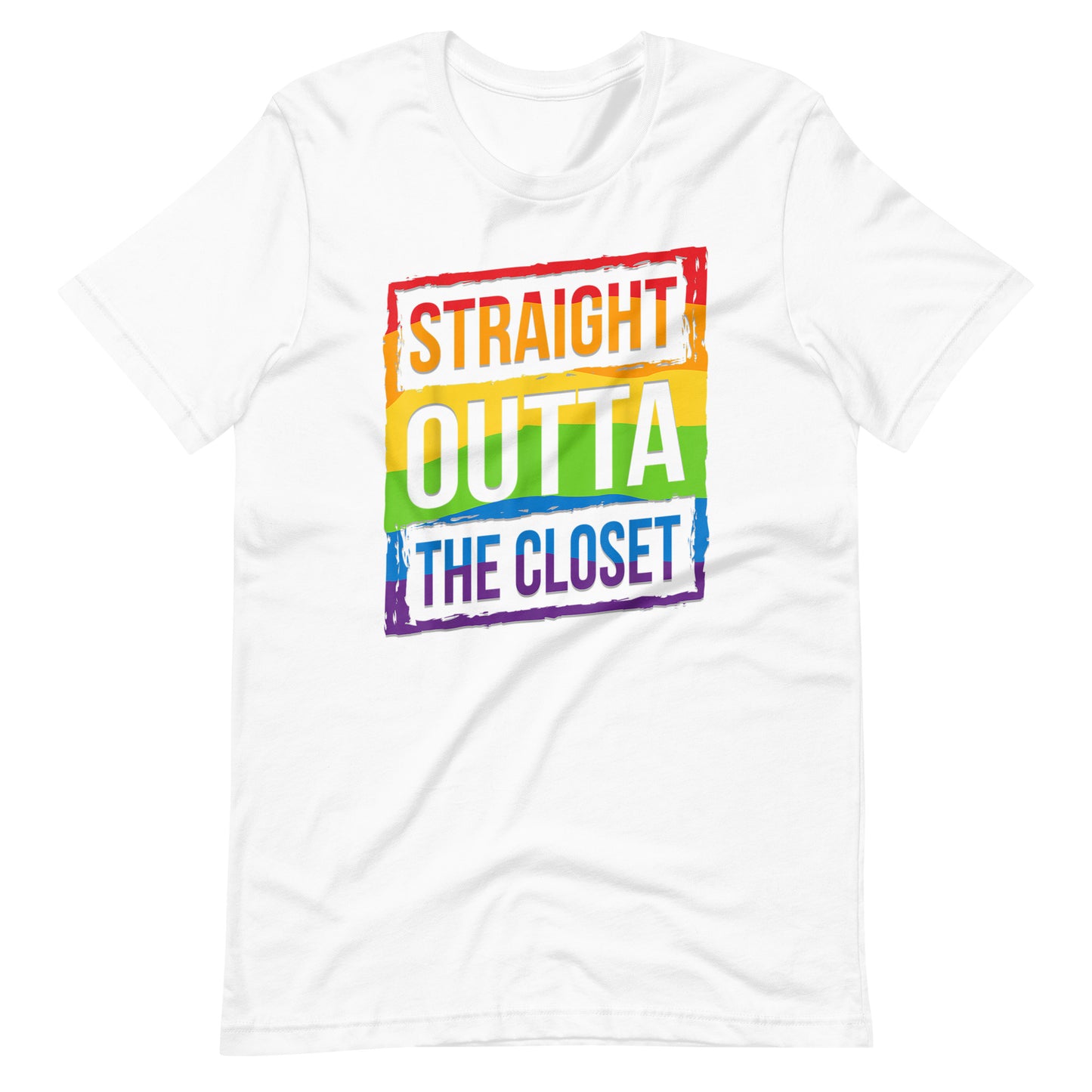 Straight Outta The Closet T-Shirt - gay pride apparel
