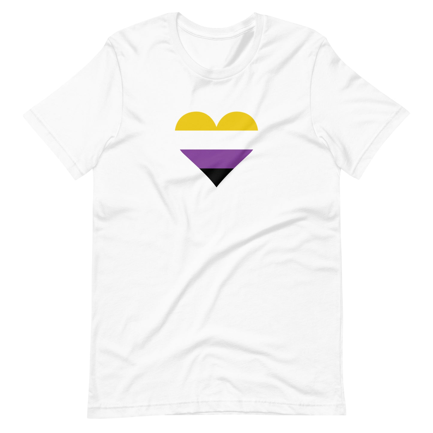 Non Binary Pride Heart T-Shirt