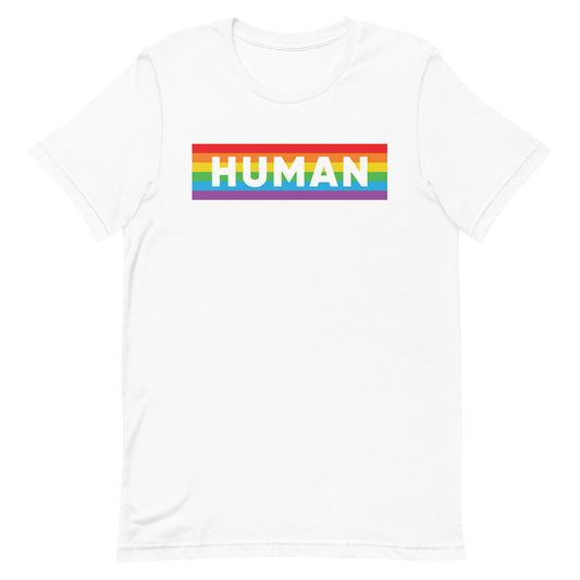 Human Equality Rainbow Flag Pride T-Shirt