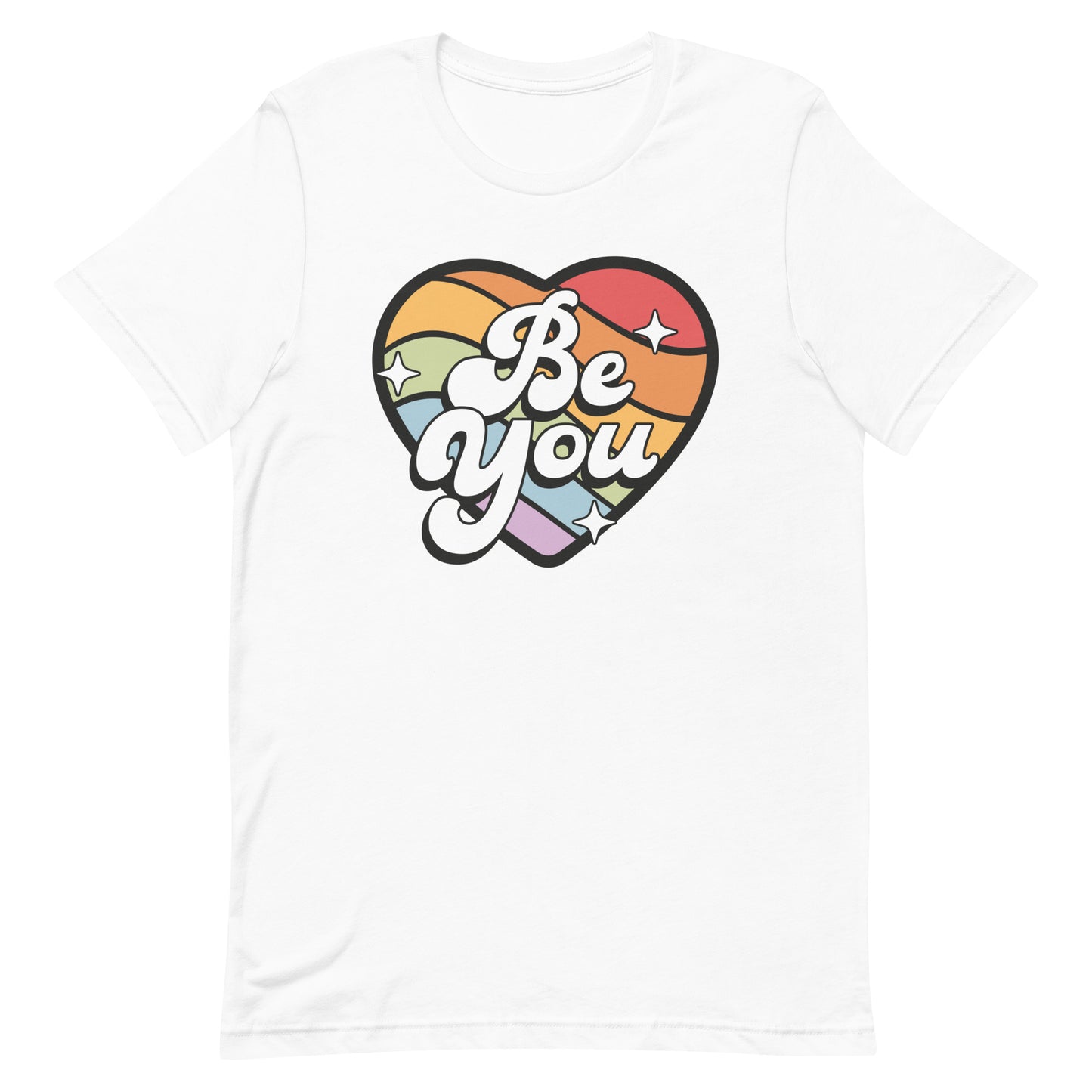 Be You Pride Heart Gay Pride Unisex t-shirt