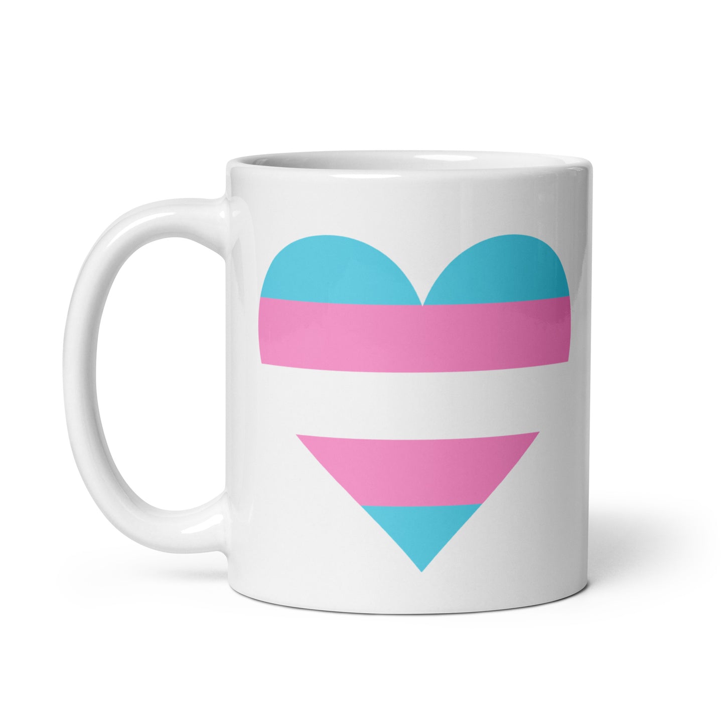 Transgender Pride Heart Mug