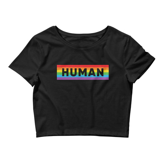 Human LGBTQ Pride Crop Tee
