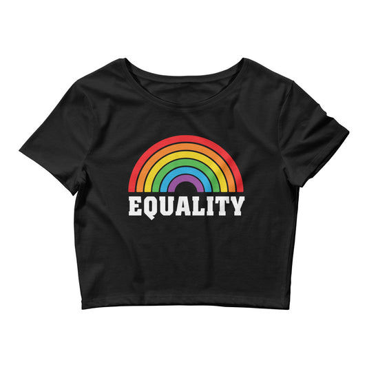 Equality Rainbow LGBTQ Pride Crop Tee