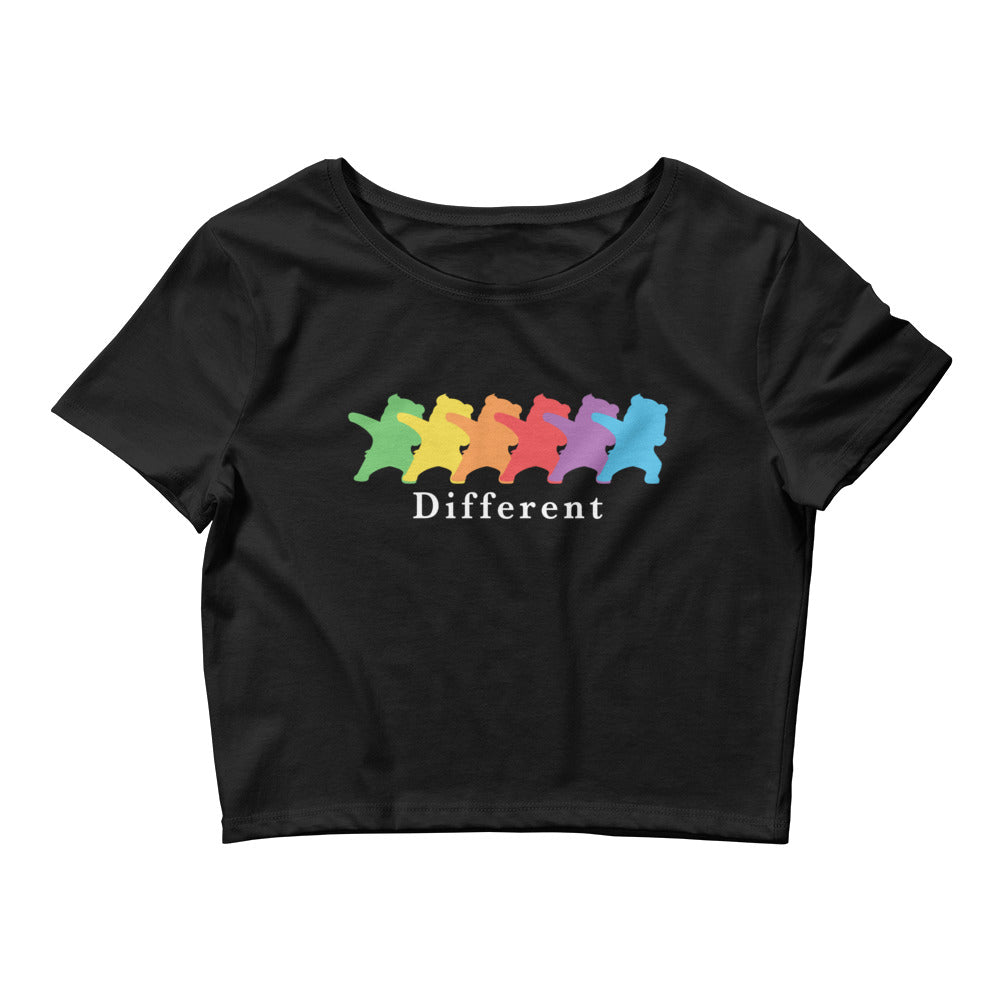 Dare to Be Different LGBTQ Pride Crop Tee