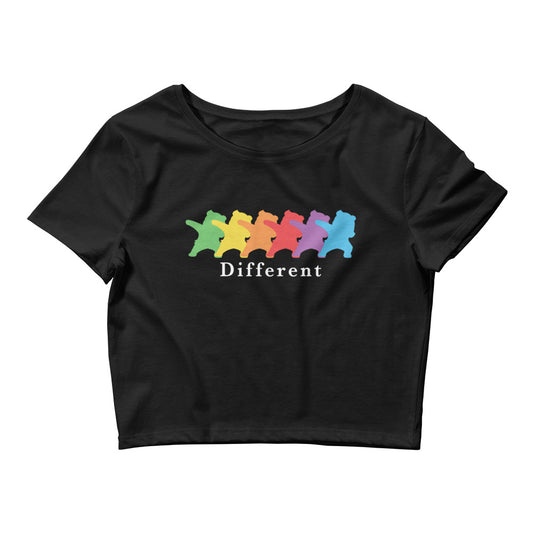 Dare to Be Different LGBTQ Pride Crop Tee