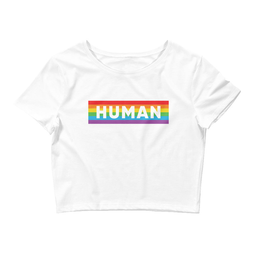 Human LGBTQ Pride Crop Tee