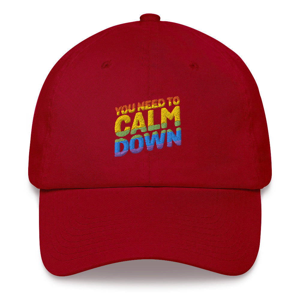 You Need to Calm Down Hat - gay pride apparel