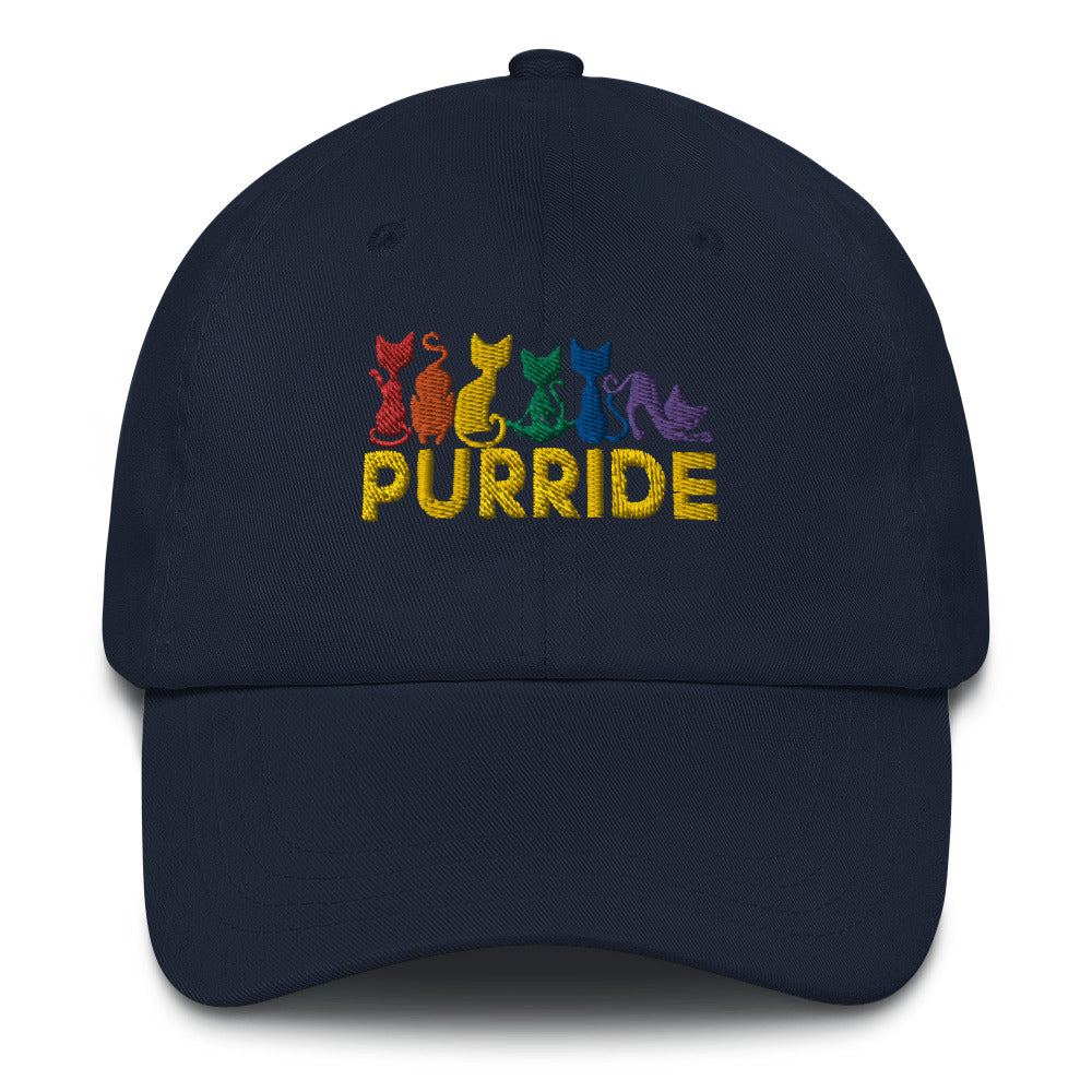 Purride Rainbow Cats Hat - gay pride apparel