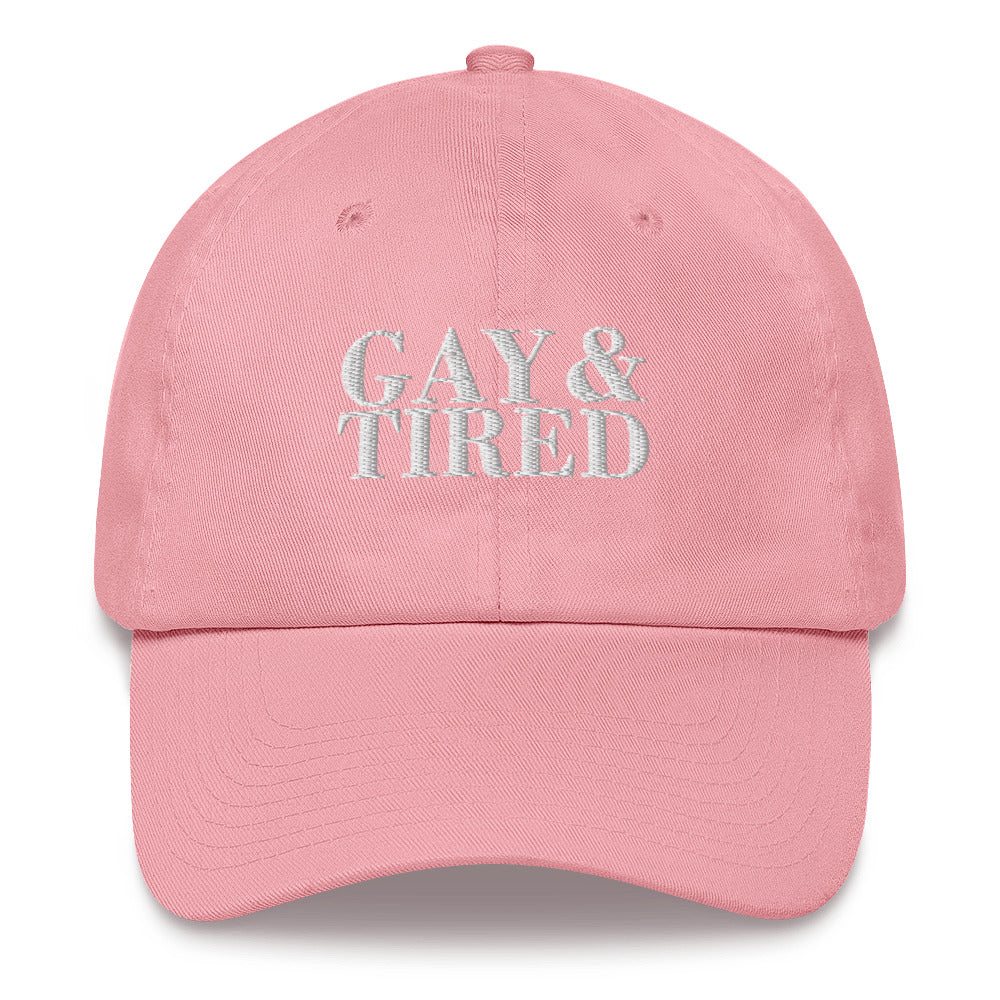 Gay & Tired Hat - gay pride apparel
