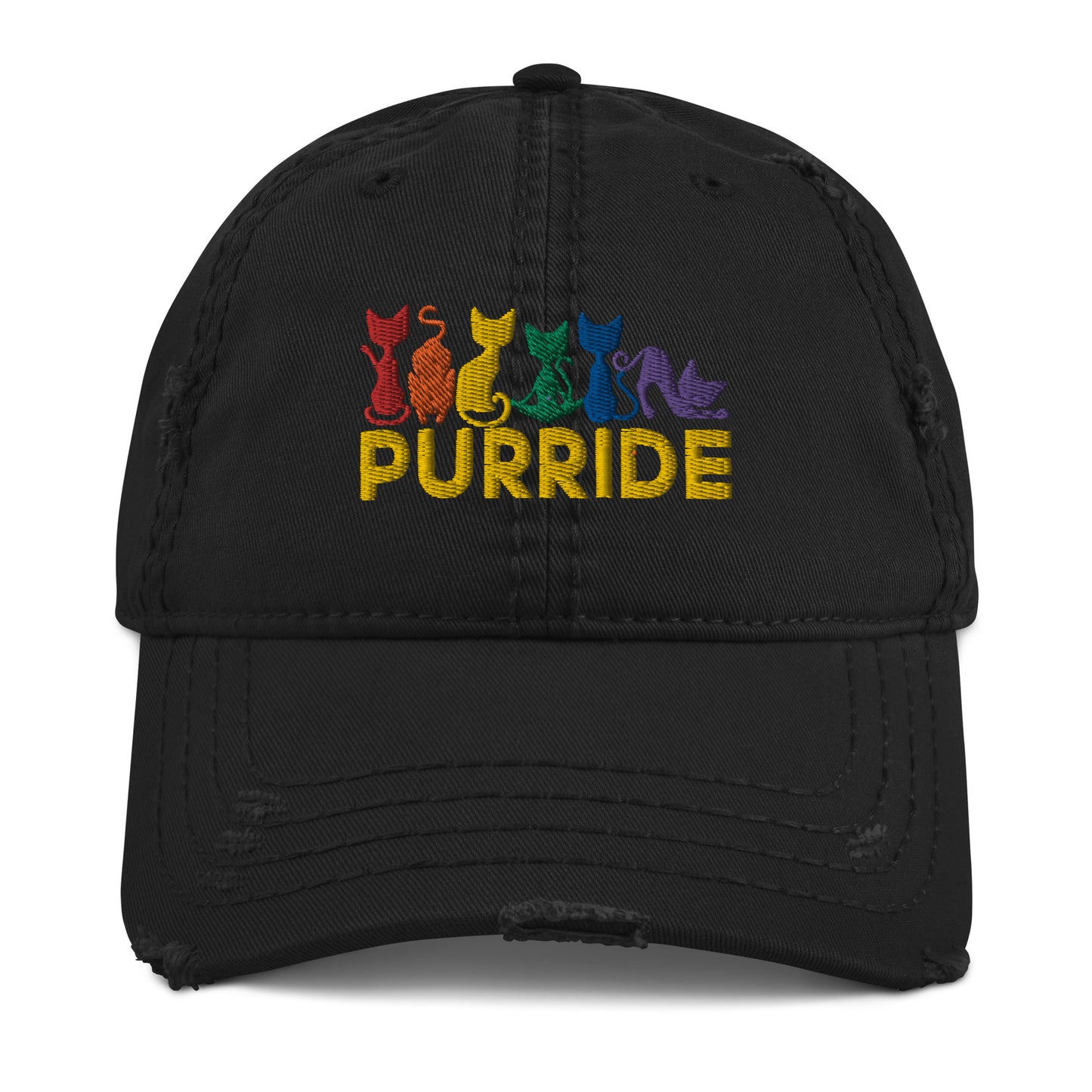 Purride Rainbow Cat Hat - gay pride apparel