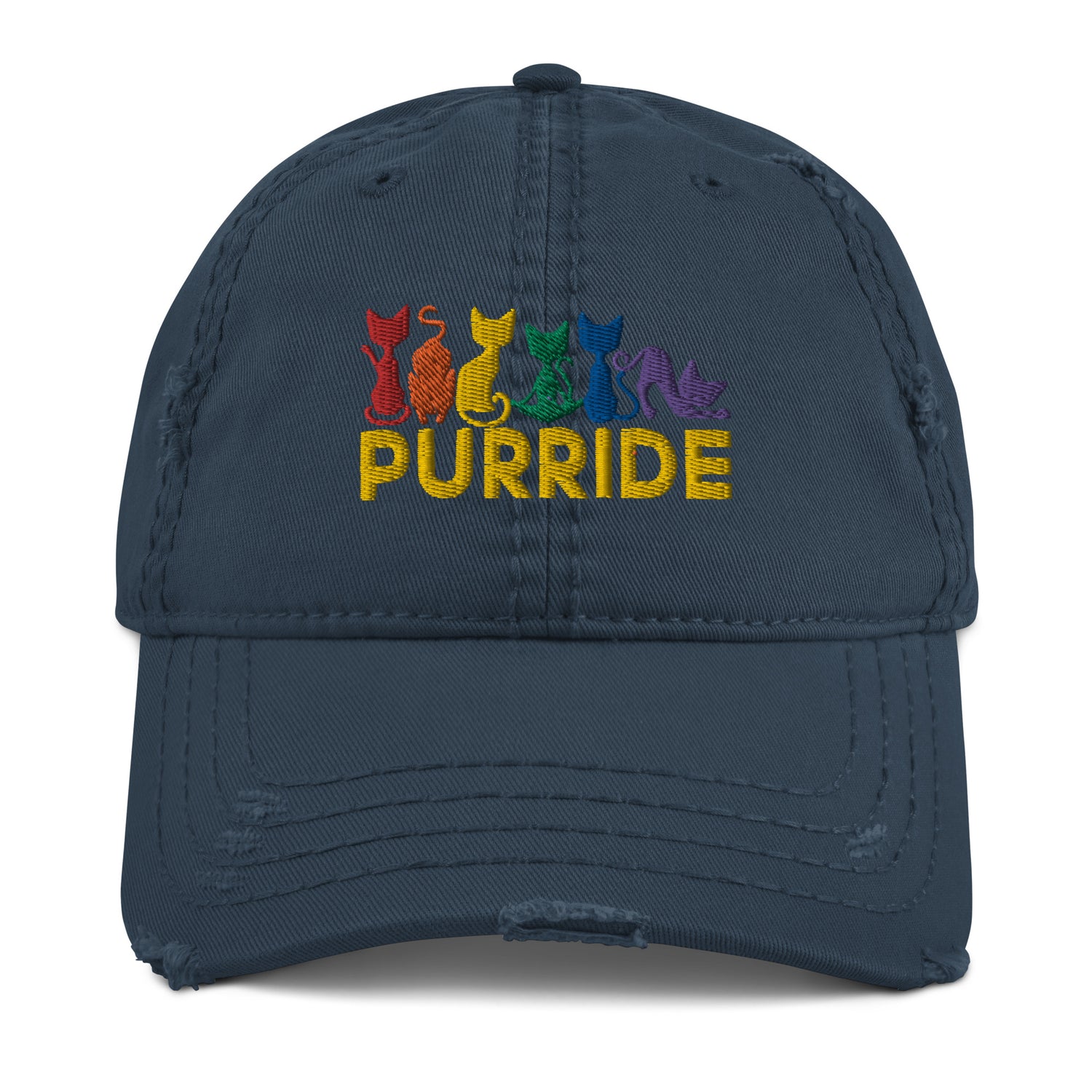 Purride Rainbow Cat Hat - gay pride apparel