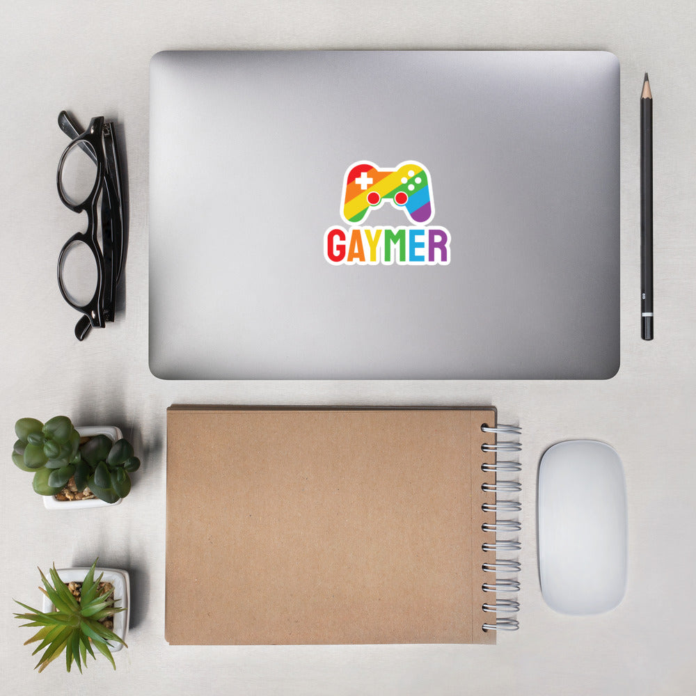 Gaymer Funny Pride Sticker - gay pride apparel