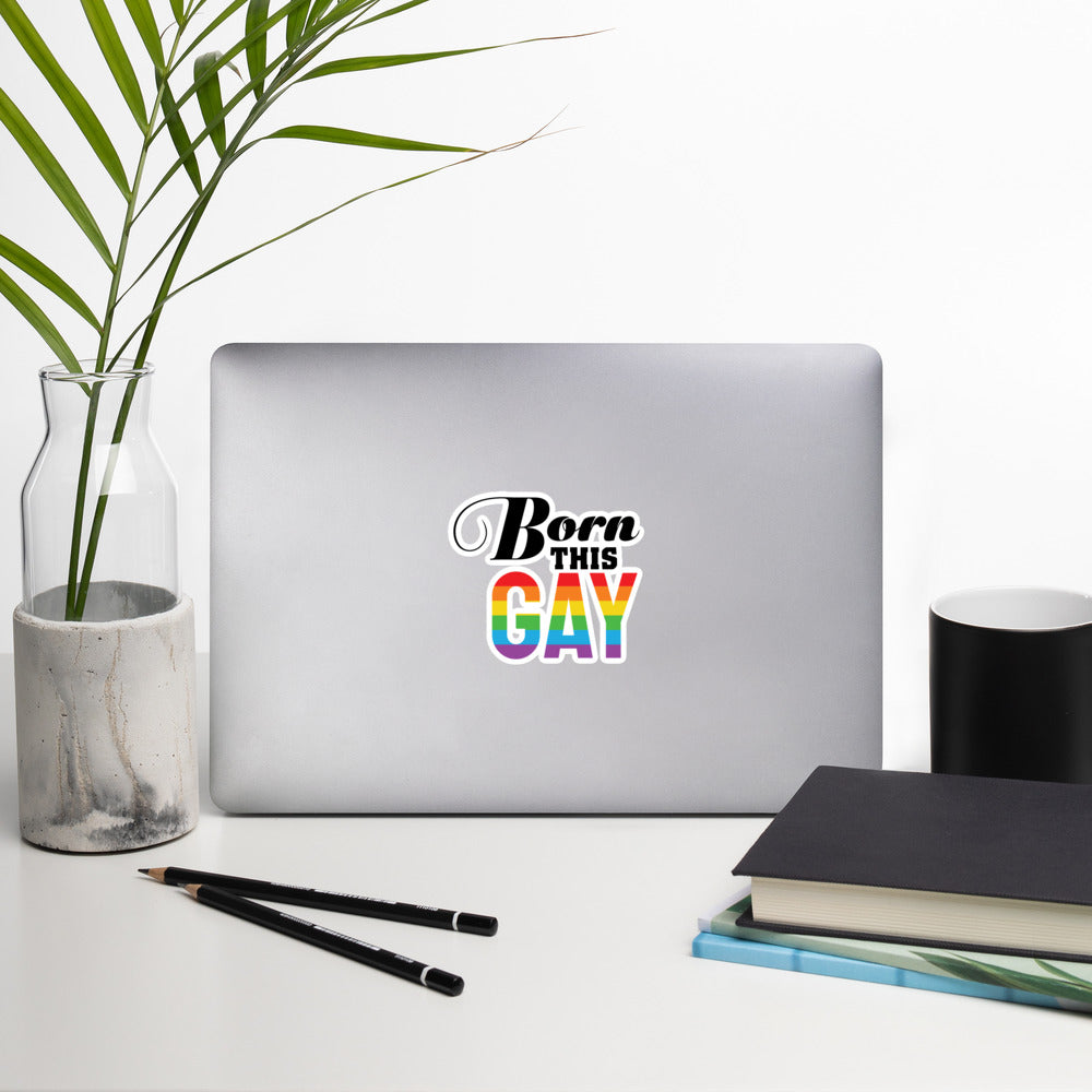 Born This Gay Sticker - gay pride apparel