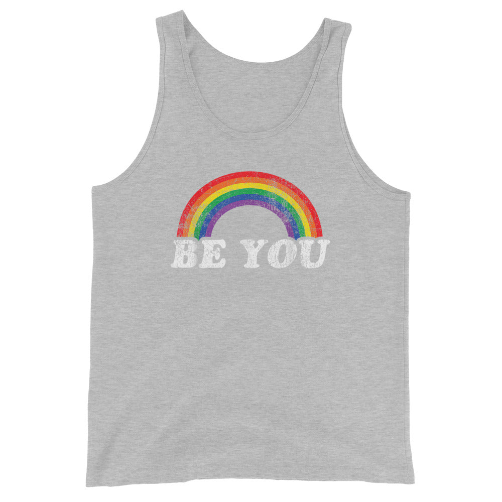 Be You Gay Pride Flag Tank Top - gay pride apparel