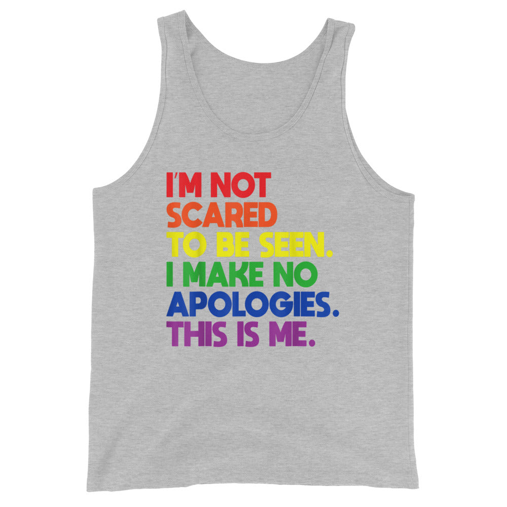 I'M Not Scared Unisex Tank Top - gay pride apparel