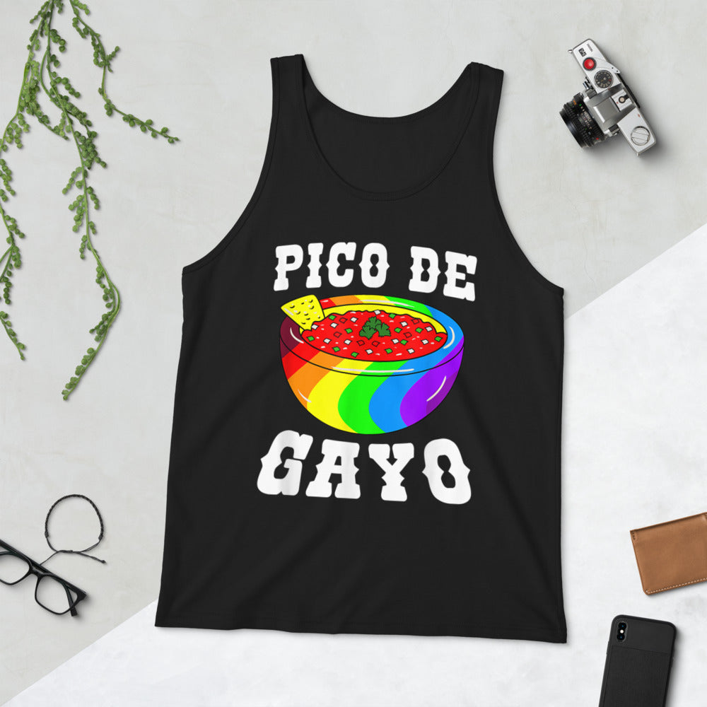 Pico De Gayo - Gay Pride Unisex Tank Top - gay pride apparel
