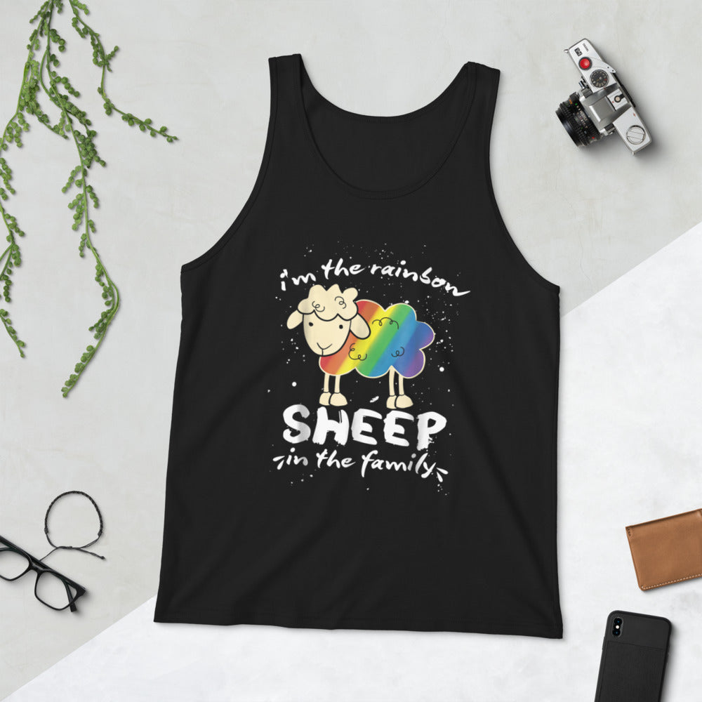 I'm the Rainbow Sheep in the Family Tank Top - gay pride apparel